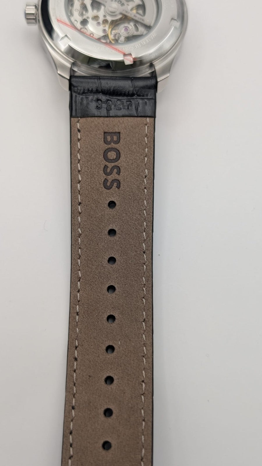 Hugo Boss Principle Skeleton 1514234 Men's Watch Automatic Leather Strap 41mm 