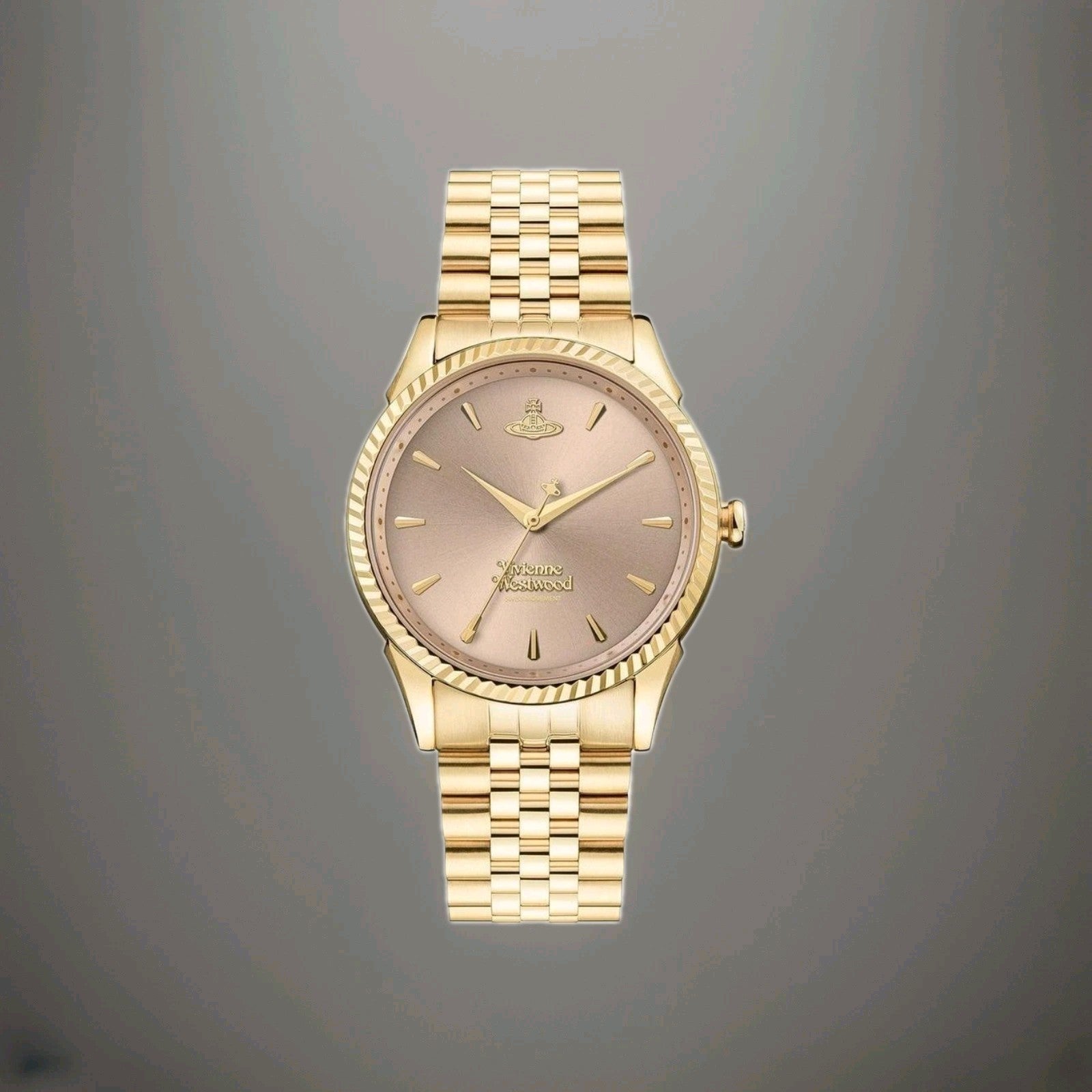New Vivienne Westwood VV240PKGD Ladies Seymour Watch 38mm Gold With Pink Dial 