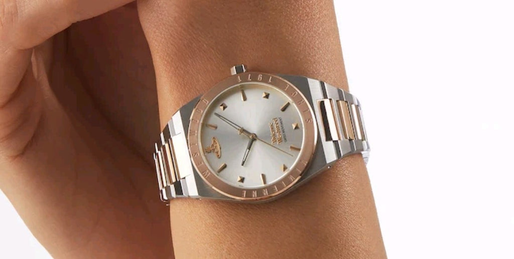 Ladies Vivienne Westwood Charterhouse Silver Dial  Rose Gold Watch VV244SLSR New
