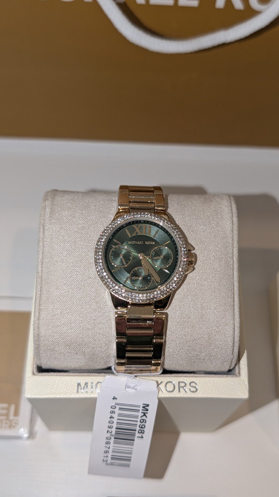 Michael Kors MK6981 Watch Everest Camille Women Bracelet  Silver Gold Green NEW
