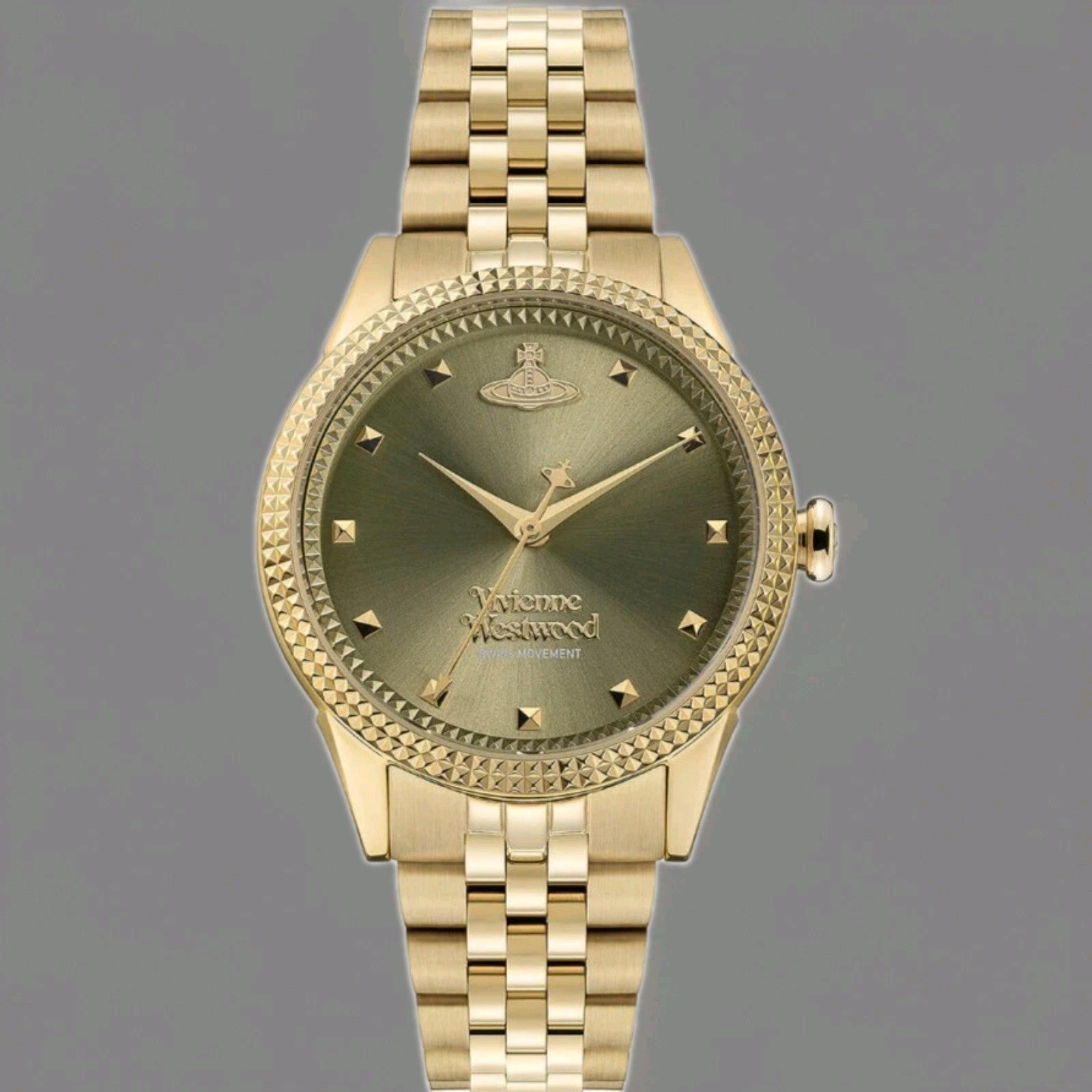 Vivienne Westwood  VV328GRGD Little Seymour 32mm Olive Green Dial Bracelet Watch