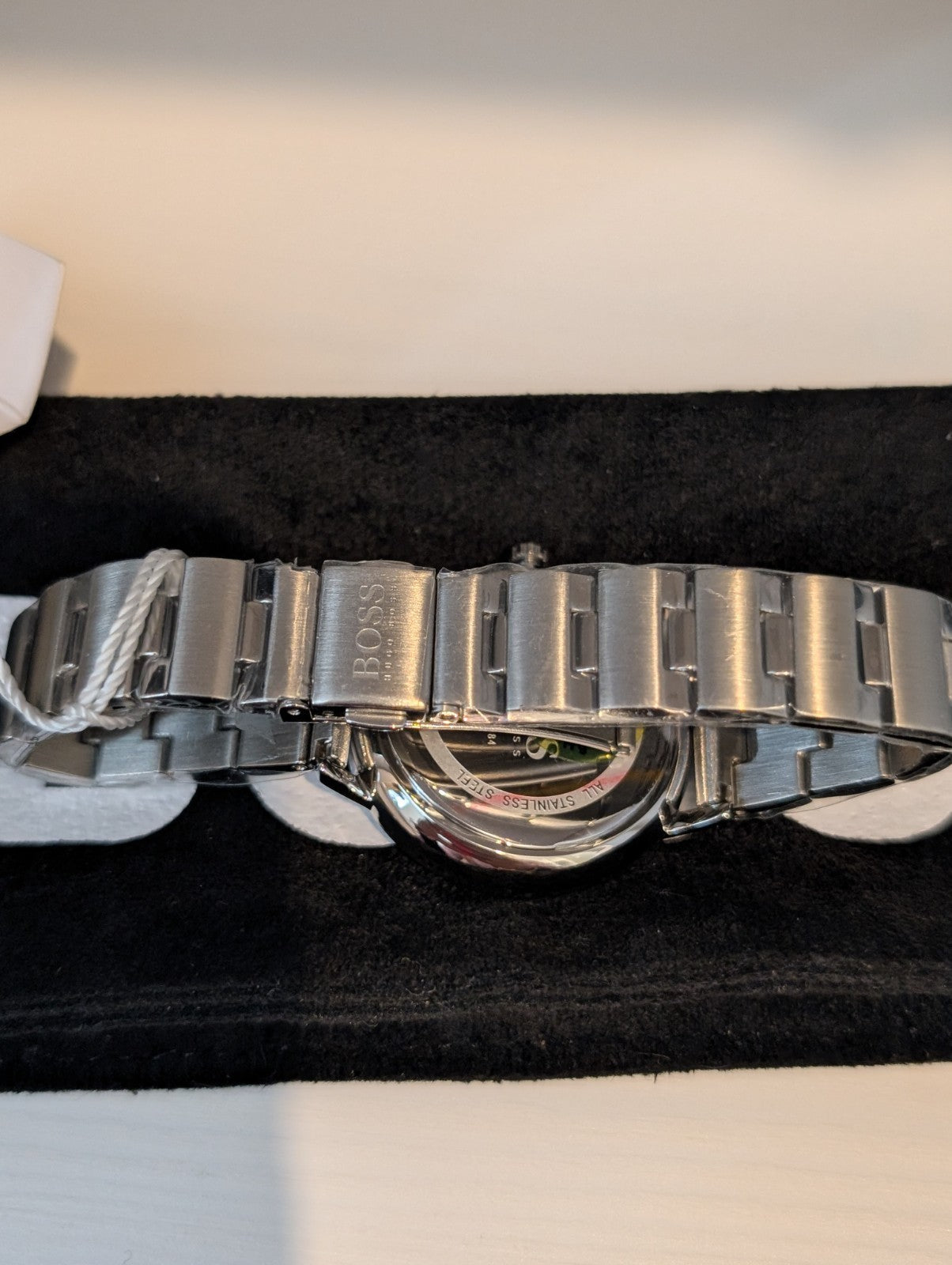 HUGO BOSS 1502570 Prima Silver With Silver Dial Strap Dial Women Watch 35mm New 