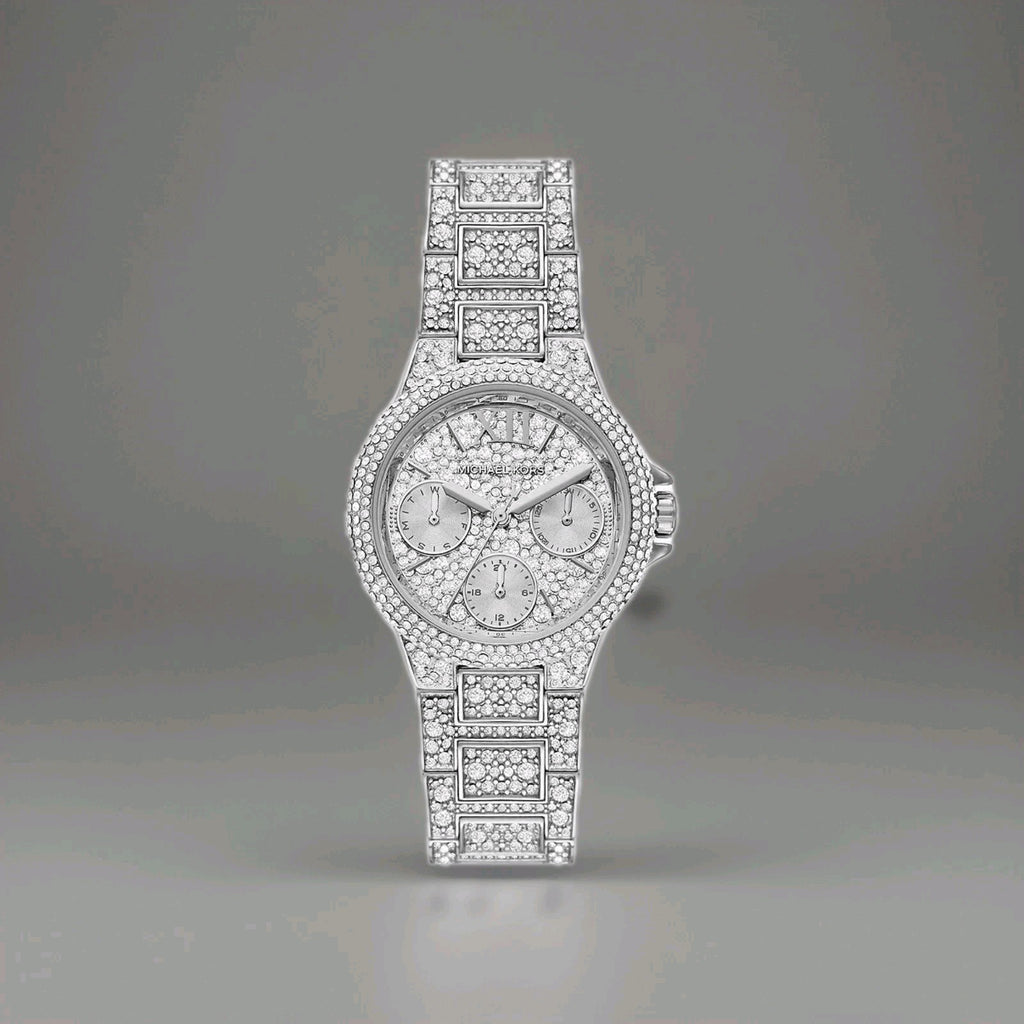 Brand New MK6996 Mini Camille Silver Tone Pave Women's Watch