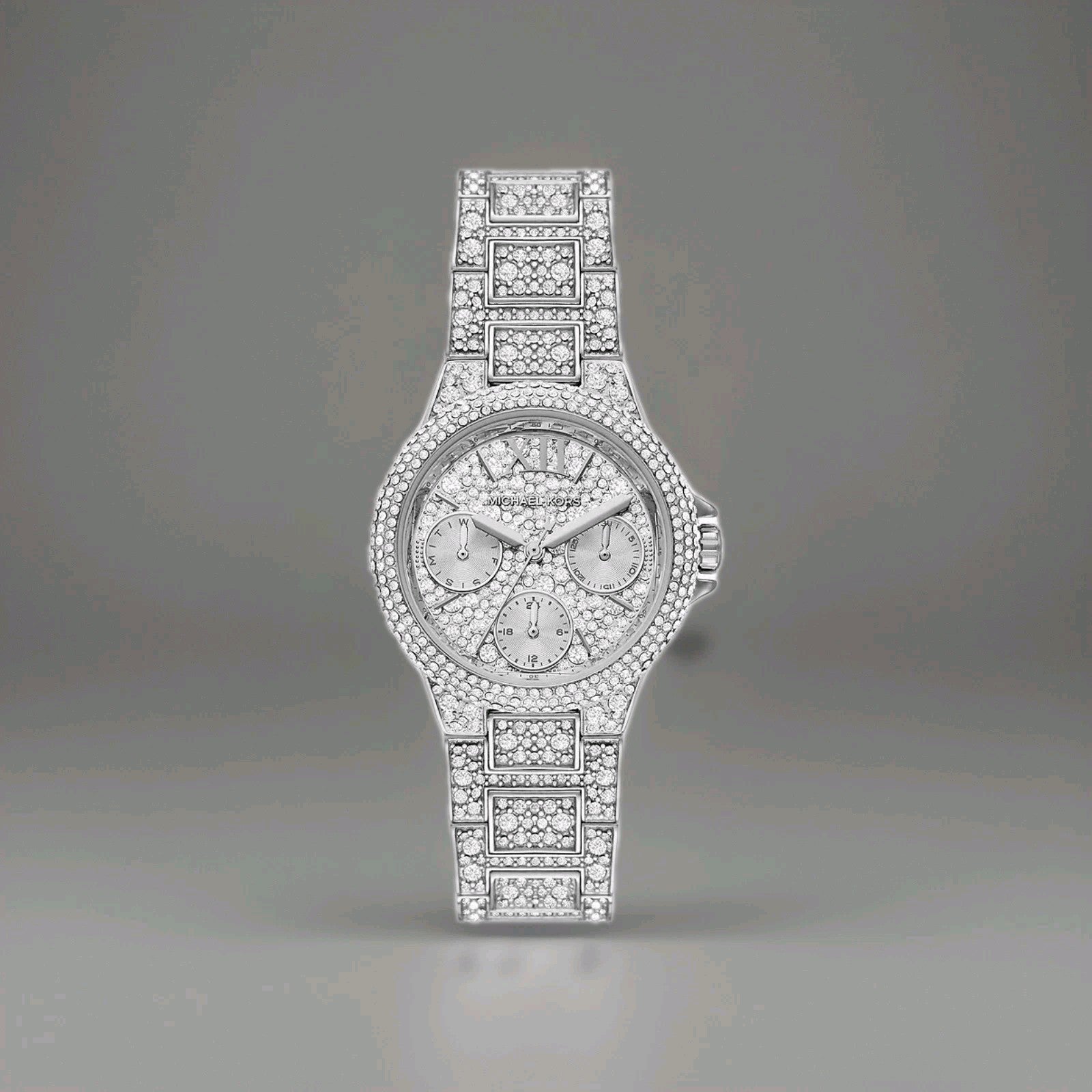 Brand New MK6996 Mini Camille Silver Tone Pave Women's Watch