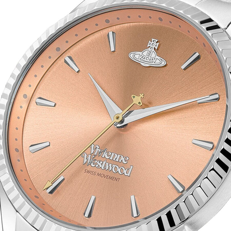 New VIVIENNE WESTWOOD Seymour 38mm Ladies Watch Pink VV240PHSL Free Gift Bag