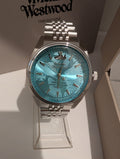 Vivienne Westwood VV251TQSL Sydenham Watch. Silver With Blue Dial 39mm. New