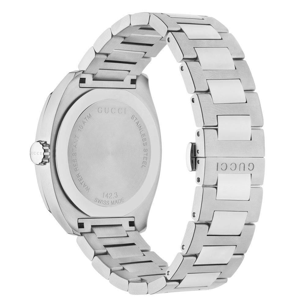 New Gucci GG2570 Black Dial YA142301 41mm Genuine Men's Watch - 2 Year Warranty 