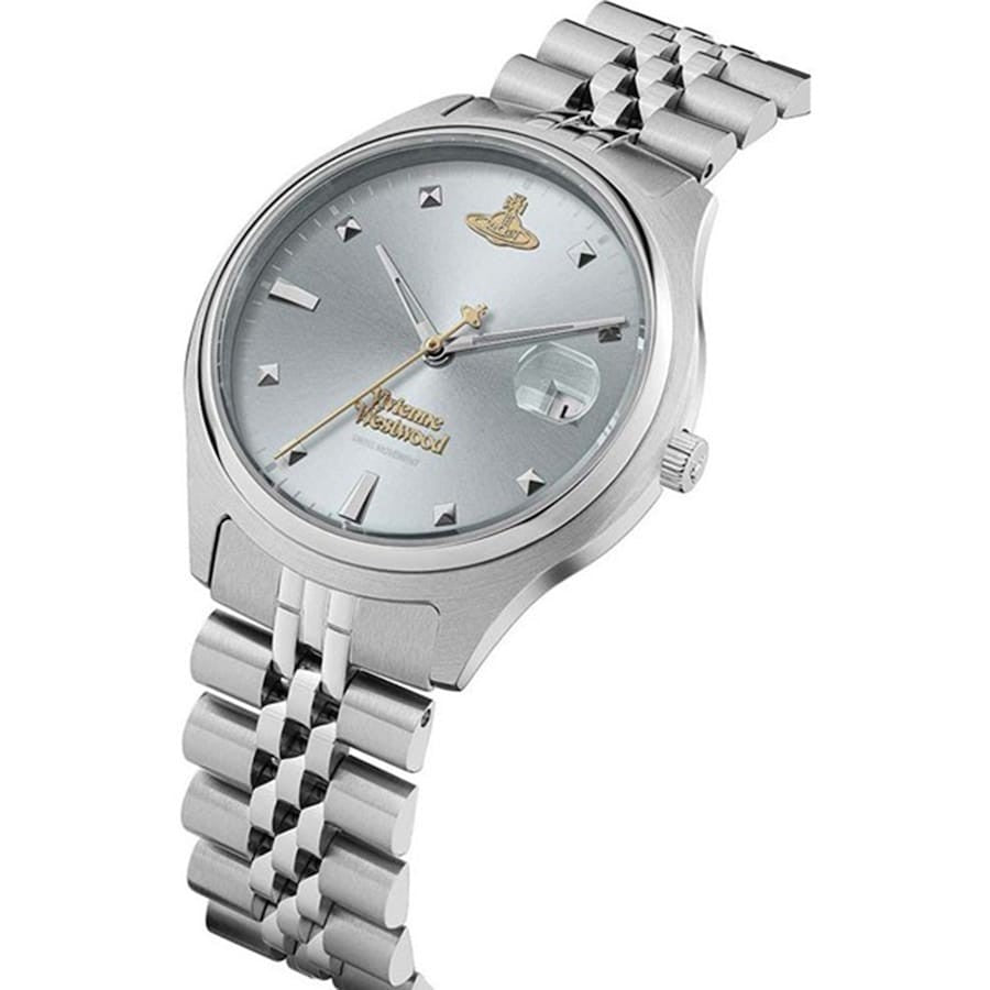 New Vivienne Westwood Camberwell Blue & Gold Dial Ladies 37mm Watch VV261LBLSL 