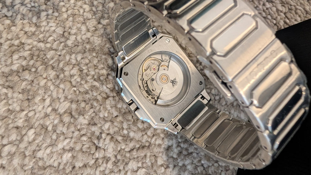 Gucci G-Flat Automatic  36mm Black Dial Men's Watch YA166401 Stainless Steel NEW