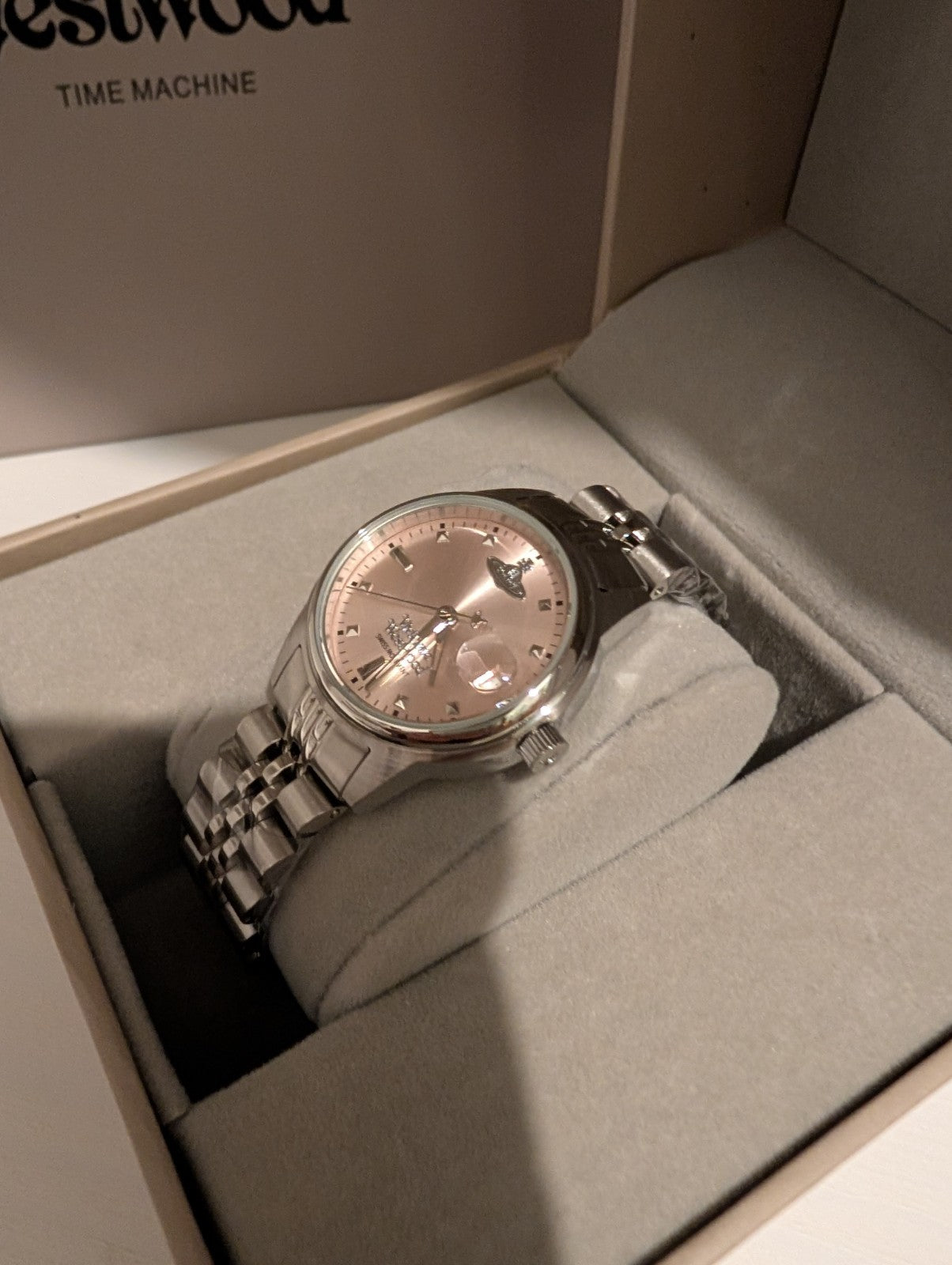 Vivienne Westwood VV311PKSL Women's Watch Silver With Pink Dial 29mm Brand New 