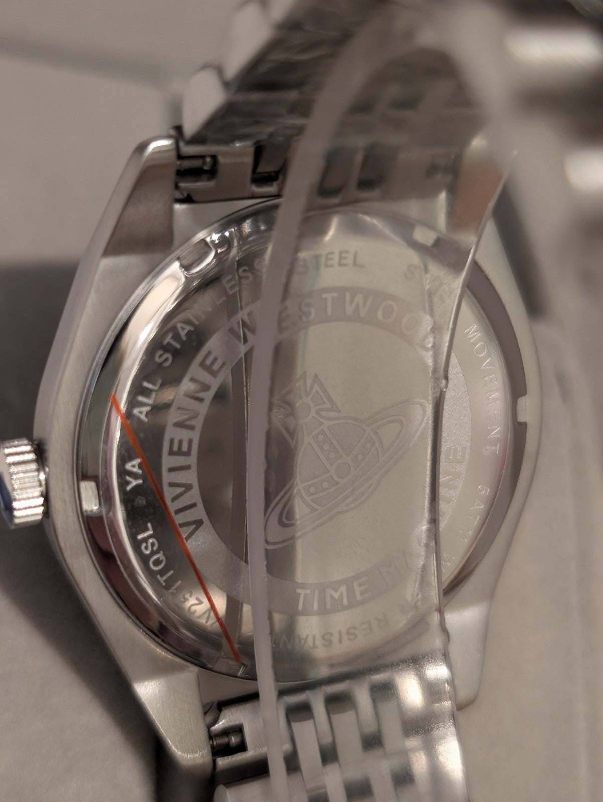 Vivienne Westwood VV251TQSL Sydenham Watch. Silver With Blue Dial 39mm. New