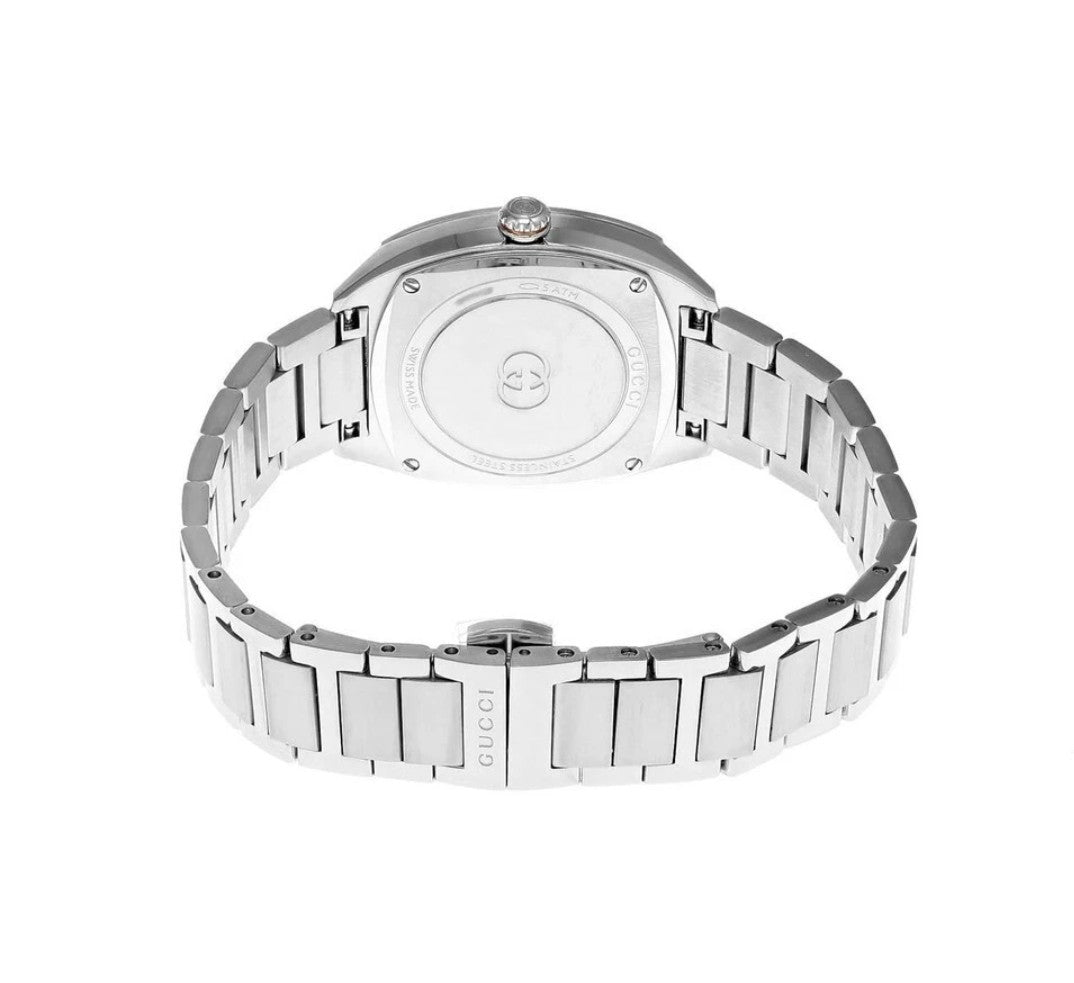 Brand New Gucci Interlocking YA142510 29 mm steel Diamonds Ladies silver Watch