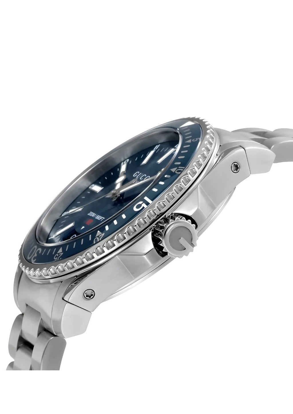 Gucci YA136311 Dive 40mm Blue Dial Men's Steel Watch Swiss 200m Brand New + Box