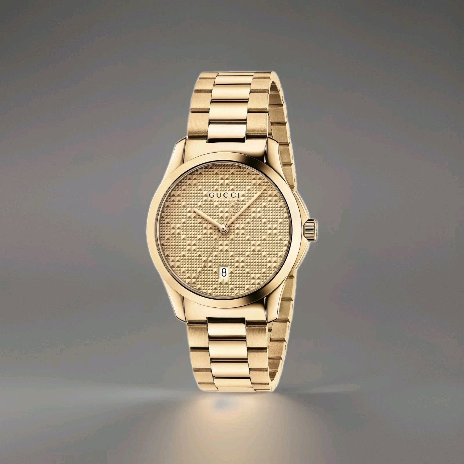 New Gucci watch G-Timeless 38MM Unisex YA126461 Gold 2 Year Warranty
