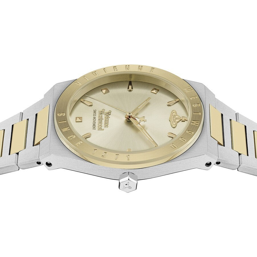 Ladies Vivienne Westwood Charterhouse Gold & Silver Bracelet Watch VV244CPSG NEW
