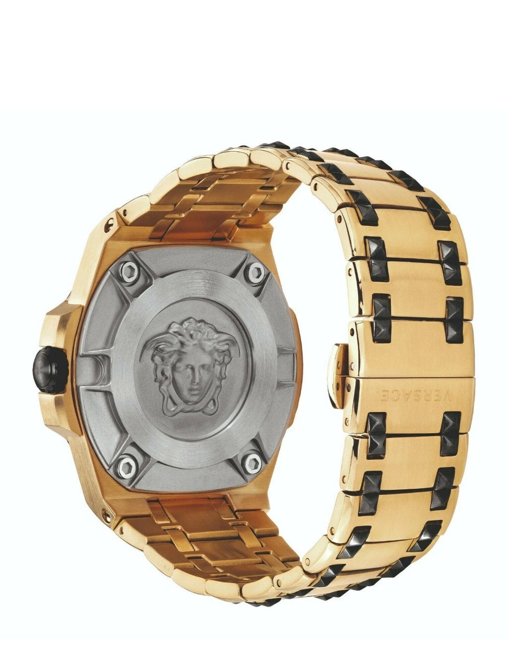 Versace VEDY00619 Chain Reaction black gold Stainless Steel Men's Watch NEW