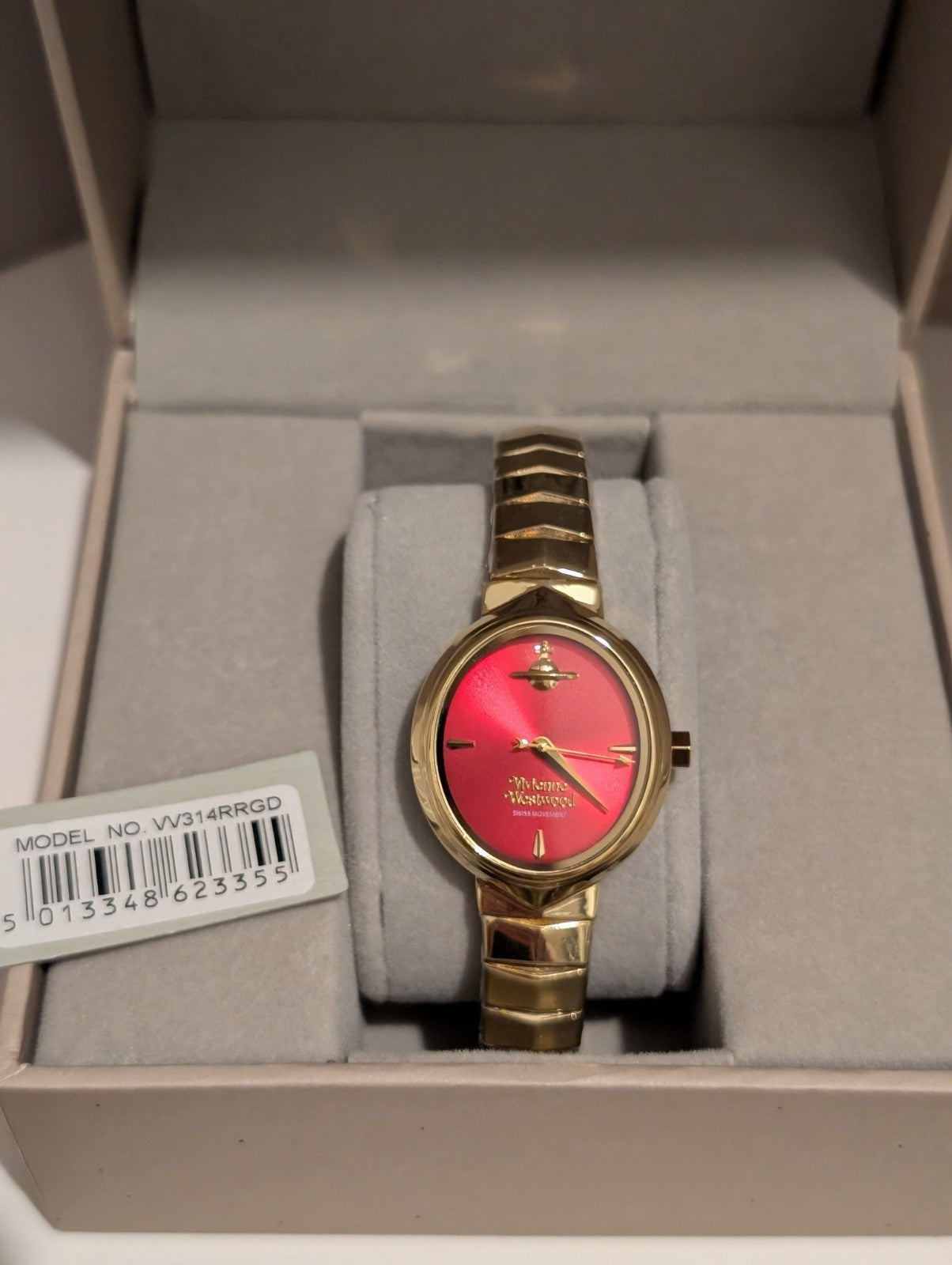 Vivienne Westwood VV314RRGD Armour Ladies Watch 28mm Gold With Pink Dial. New 
