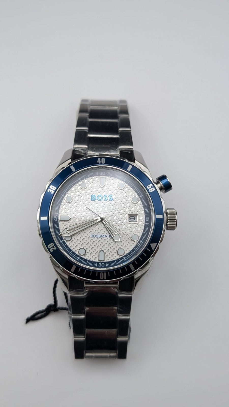 Hugo Boss 1514212 Bossmatic Men's Watch 42mm Automatic Silver With White Dial 