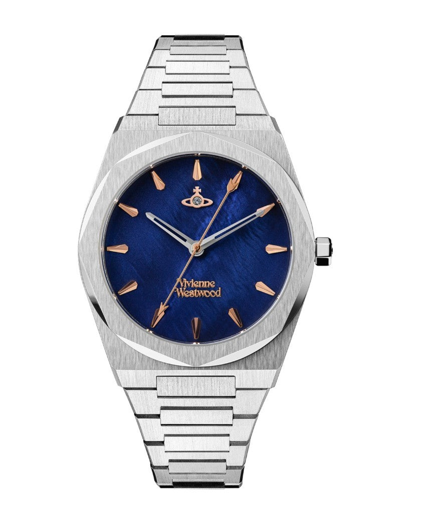 Vivienne Westwood VV244DBLSL Limehouse Womens Watch 34mm Silver With Blue Dial