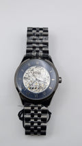 Hugo Boss Principle 1514254 Automatic Skeleton Mens Watch Gunmetal With Blue Dia