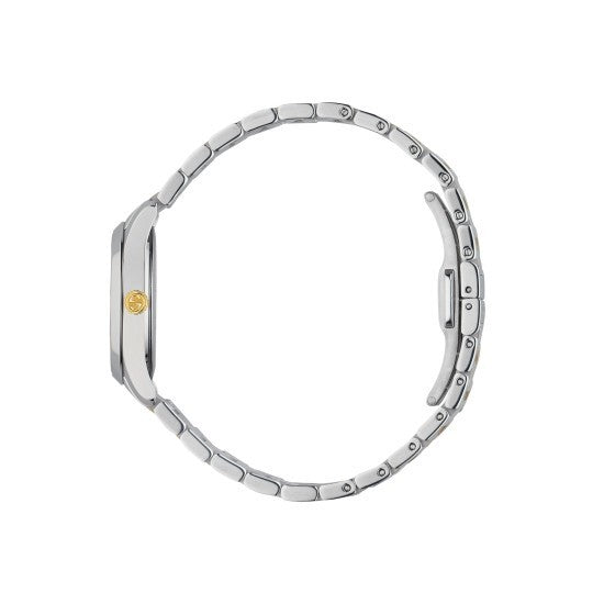 Gucci G-Timeless 27mm Silver Dial Two-Tone Ladies Watch -(YA126596)