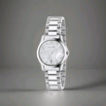 Gucci YA126542 G-Timeless 27mm Mother Of Pearl Stainless Chrono Watch 