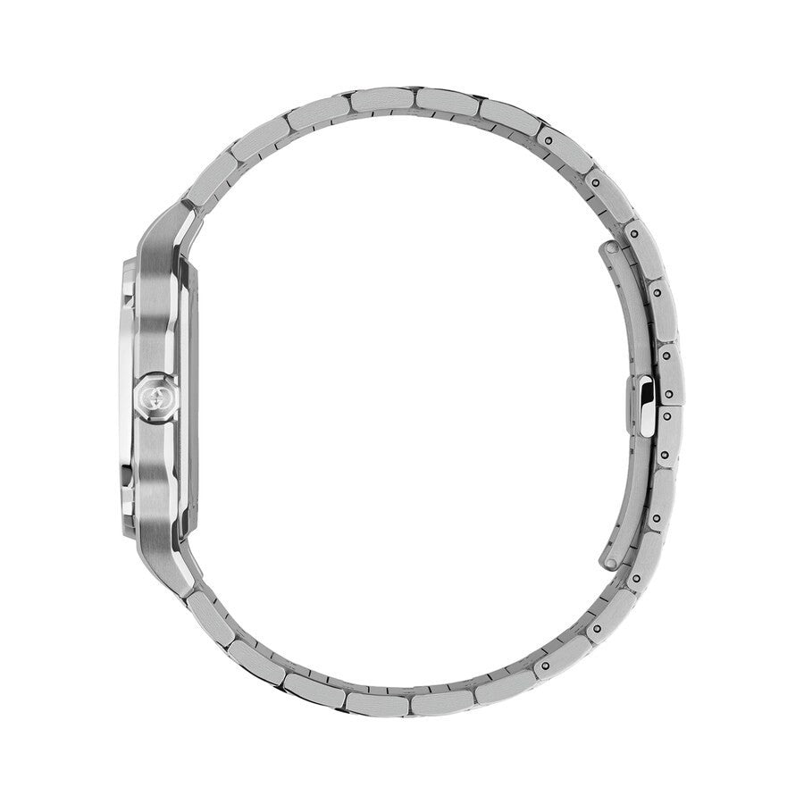 Gucci G-Flat Automatic  36mm Black Dial Men's Watch YA166401 Stainless Steel NEW