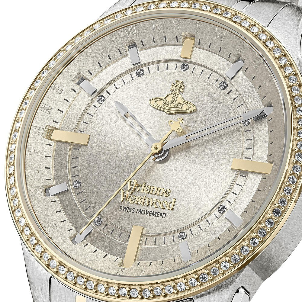 Vivienne Westwood Watch East End Quartz Champagne Dial Two-Tone  VV262LGYSG