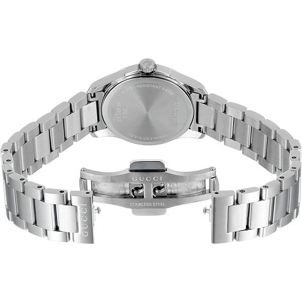 Gucci YA126524 G-Timeless 27mm Pink Dial Stainless Steel Ladies Watch
