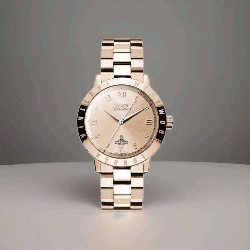 Vivienne Westwood Bloomsbury 35mm VV152RSRS Ladies Watch Rose Gold New