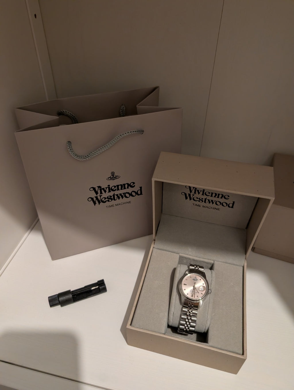 Vivienne Westwood VV311PKSL Women's Watch Silver With Pink Dial 29mm Brand New 