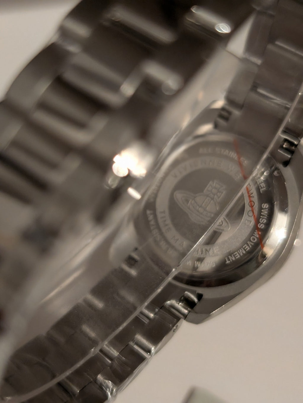 Vivienne Westwood VV292ORSL Fenchurch 29mm Ladies Watch Silver With Orange Dial
