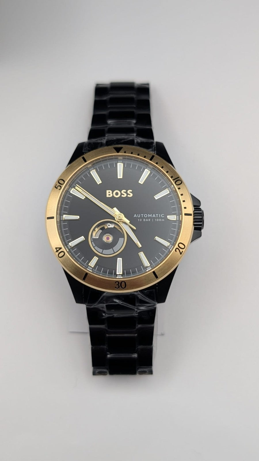 Hugo BOSS Troper 1514203 Automatic Men's Watch Black With Black Dial S/Steel