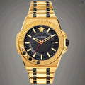 Versace VEDY00619 Chain Reaction black gold Stainless Steel Men's Watch NEW