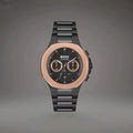 Boss Taper Men’s 45mm Black/Brass Bezel Two-Tone Stainless Steel 1514090