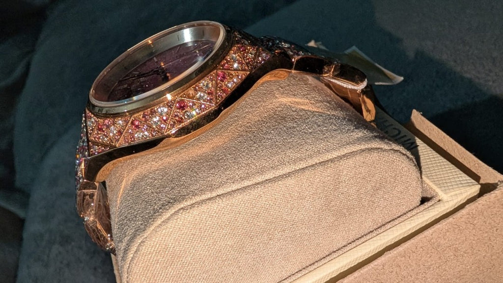 Michael Kors Limited-Edition Oversized Raquel Pavé Rose Gold- Pink Watch Mk7343