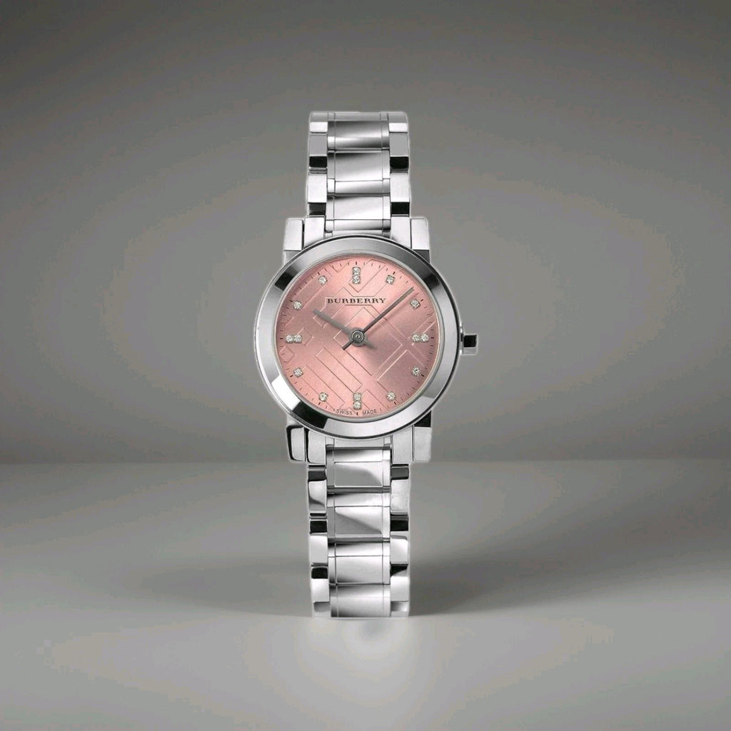 Burberry watch BU9223 Ladies Pink Dial Diamond Crystals The City. Brand new 
