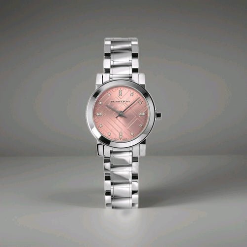 Burberry watch BU9223 Ladies Pink Dial Diamond Crystals The City. Brand new 