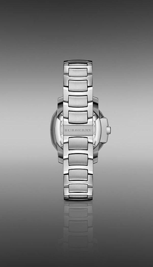 Burberry The Britain  Pink Dial Silver Strap Womens Watch. NEW. BBY1704 Boxed. 