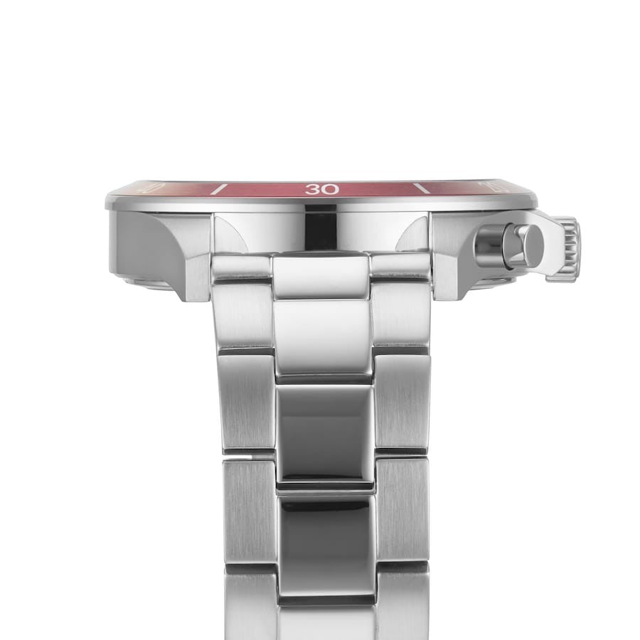 HUGO BOSS MENS TROPER CHRONO WATCH HB1514108 BLACK DIAL - RED/BLUE  BEZEL 