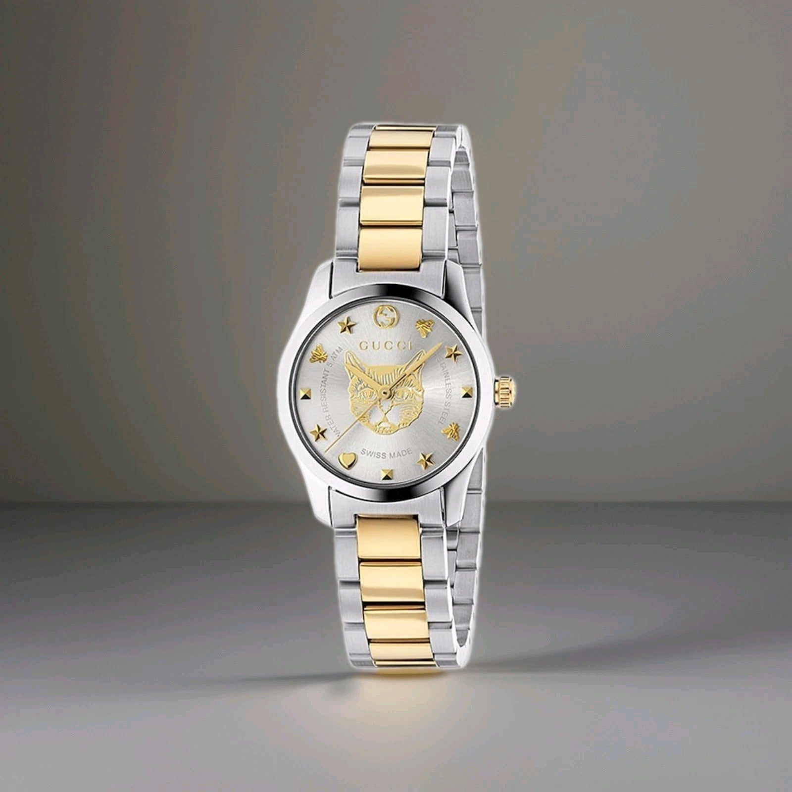Gucci Women's G-Timeless Silver Dial Watch - YA126596