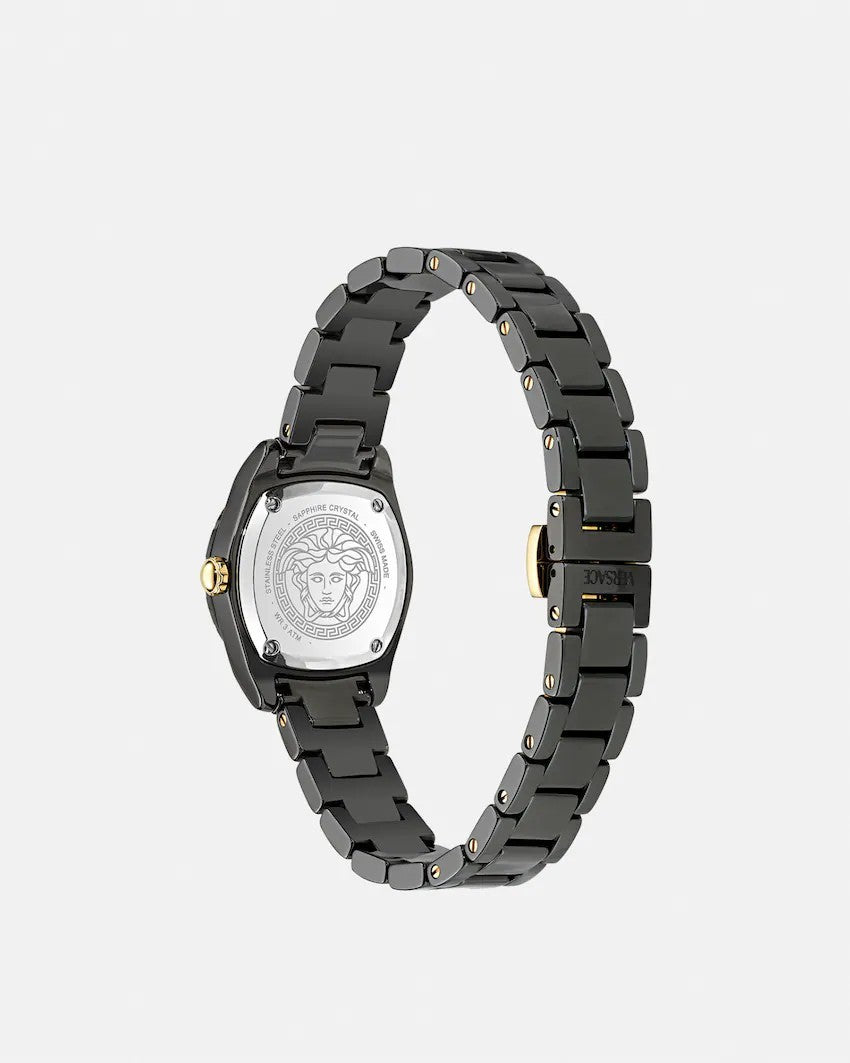 Versace Black Womens Analogue Watch Dv One Mini VE9F00124 Brand New. Warranty 