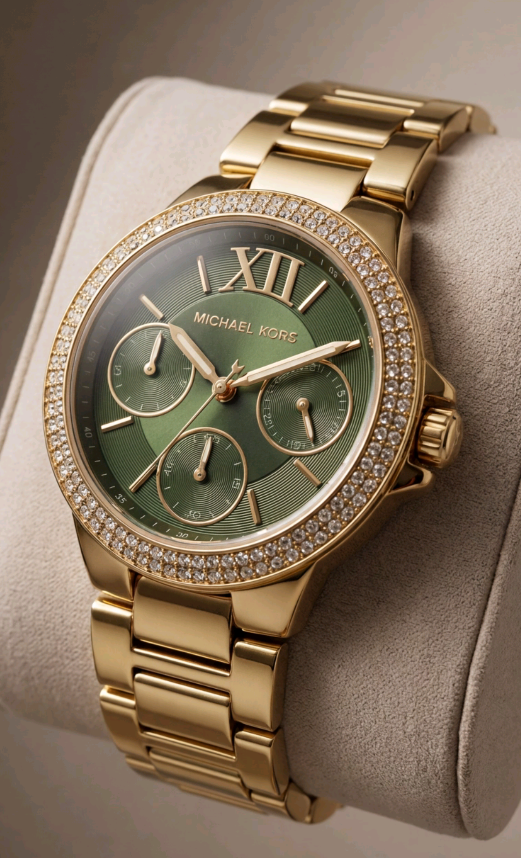 Michael Kors MK6981 Watch Everest Camille Women Bracelet  Silver Gold Green NEW